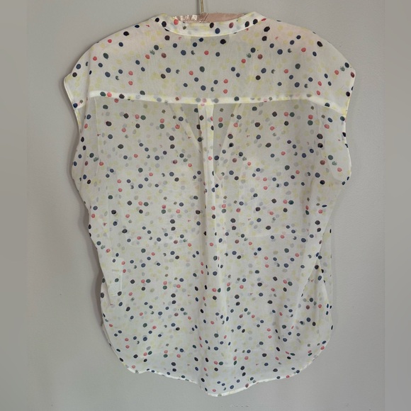 Zara Sheer Polka Dot Blouse - Picture 11 of 11